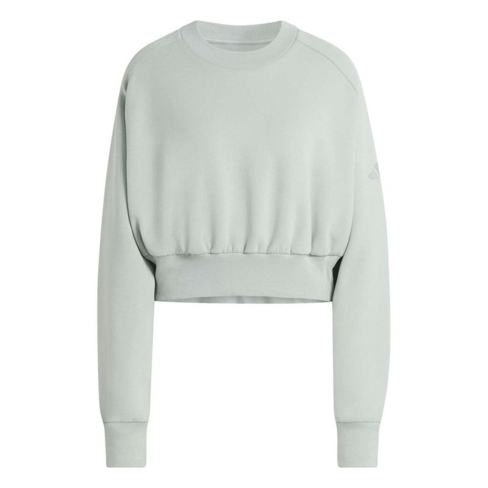 Adidas Womens/Ladies Crop Sweatshirt / Sage